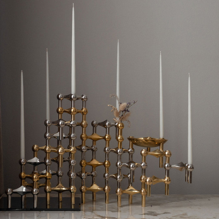 STOFF Nagel Candle Holder, Solid Brass