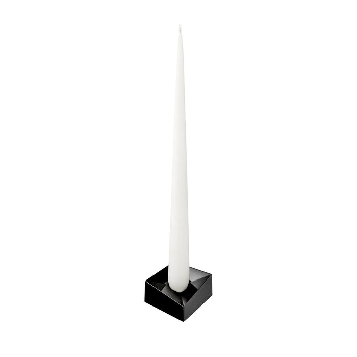 STOFF Nagel Reflect Candle Holder, Large, Black Chrome - Batten Home