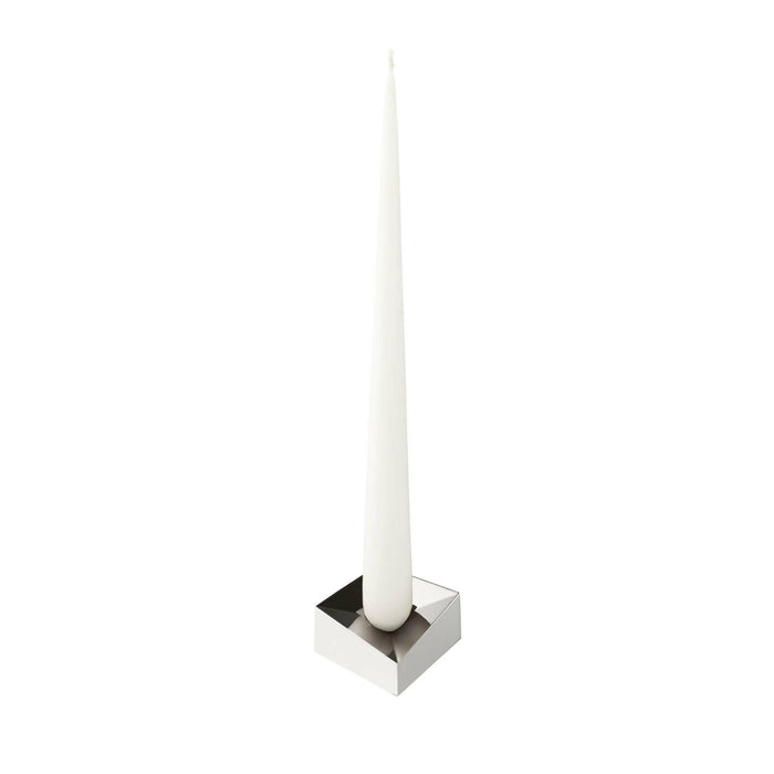 STOFF Nagel Reflect Candle Holder, Large, Chrome - Batten Home