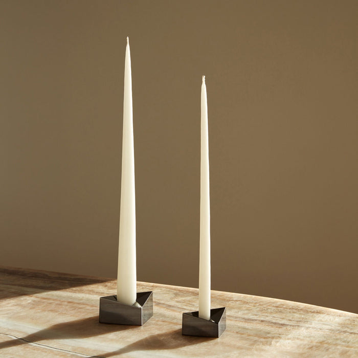 STOFF Nagel Reflect Candle Holder, Small, Black Chrome