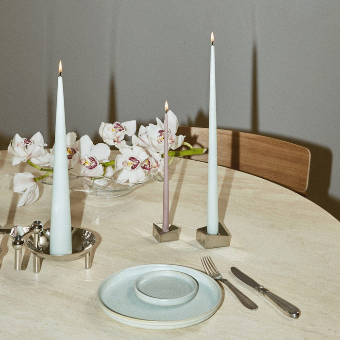 STOFF Nagel Reflect Candle Holder, Small, Chrome