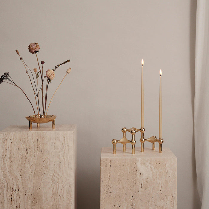 STOFF Nagel Taper Candle by Ester & Erik, Ginger, Set of 6 - Batten Home