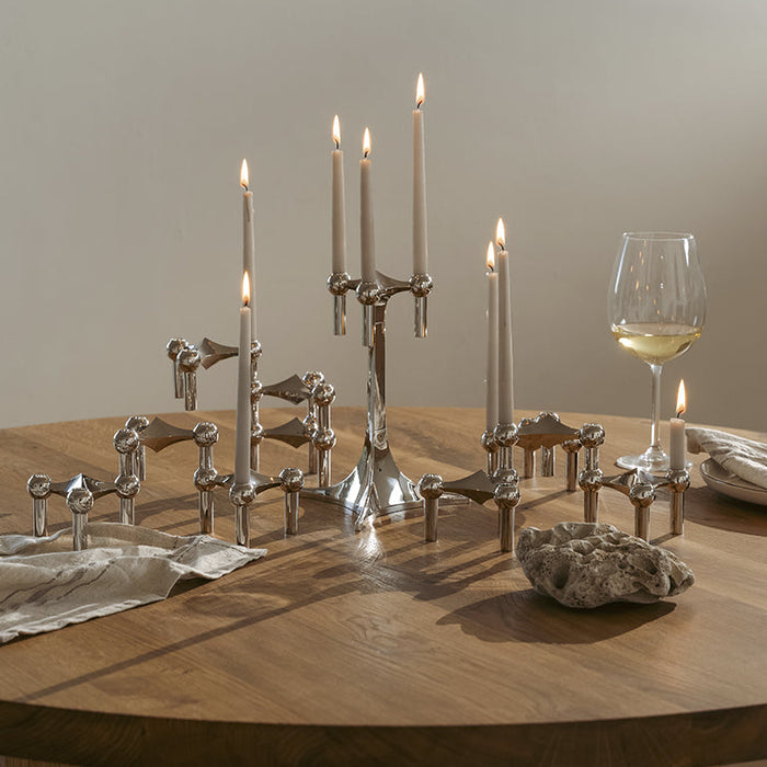 STOFF Nagel Taper Candle by Ester & Erik, Sand, Set of 6 - Batten Home