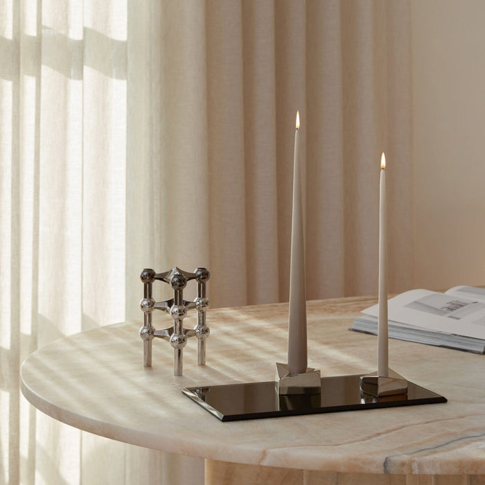 STOFF Nagel Taper Candle by Ester & Erik, Sand, Set of 6 - Batten Home