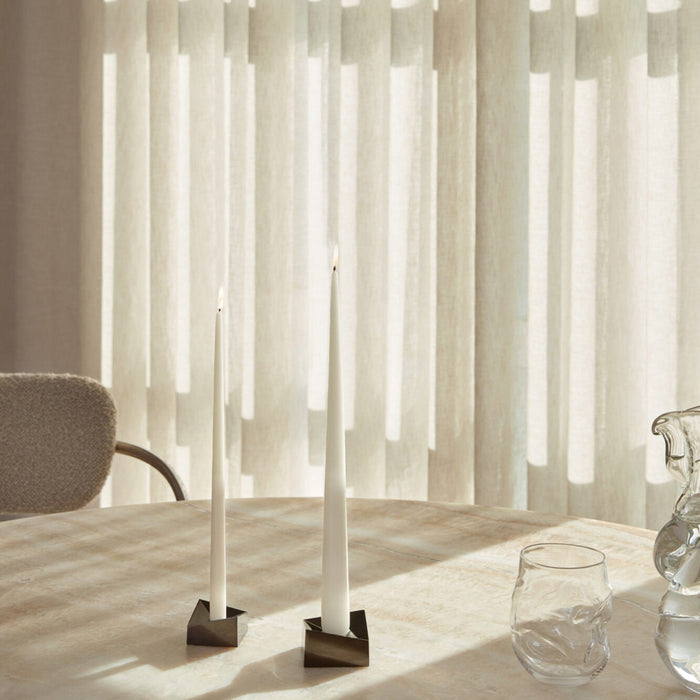 STOFF Nagel Taper Candle by Ester & Erik, Off-White, Set of 6 - Batten Home