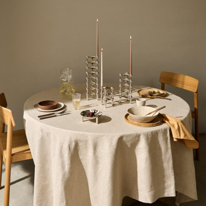 STOFF Nagel Taper Candle by Ester & Erik, Soft Brown, Set of 6 - Batten Home