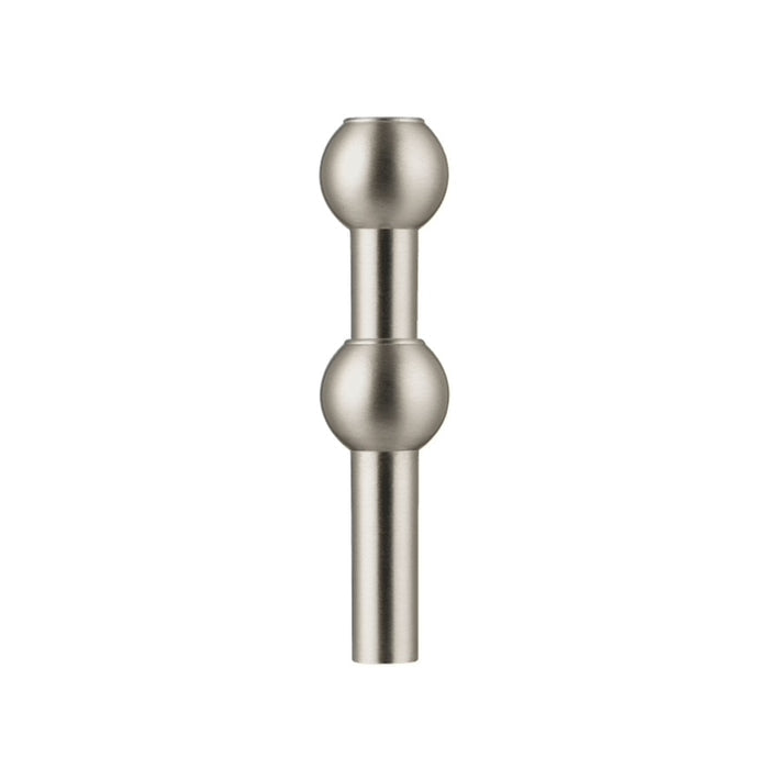 STOFF Nagel Vase, Brushed Chrome - Batten Home
