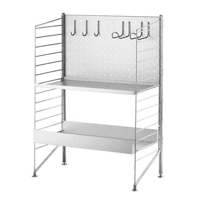 String Freestanding Shelf - Galvanized Upright - Batten Home