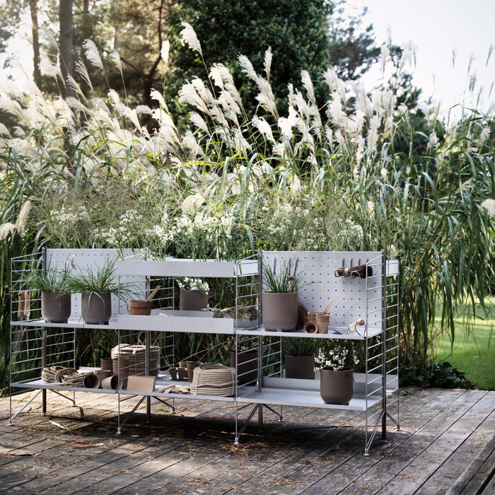 String Freestanding Shelf - Galvanized Upright - Batten Home