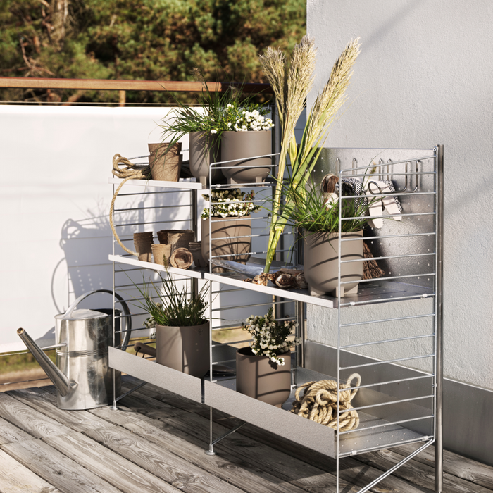 String Freestanding Shelf - Galvanized Upright - Batten Home