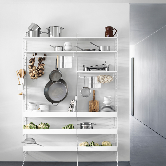 String Metal Shelf with High Edge - 22.8 - Batten Home
