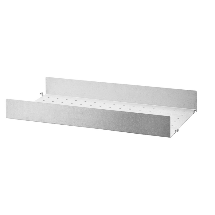 String Metal Shelf with High Edge - Galvanized - Batten Home