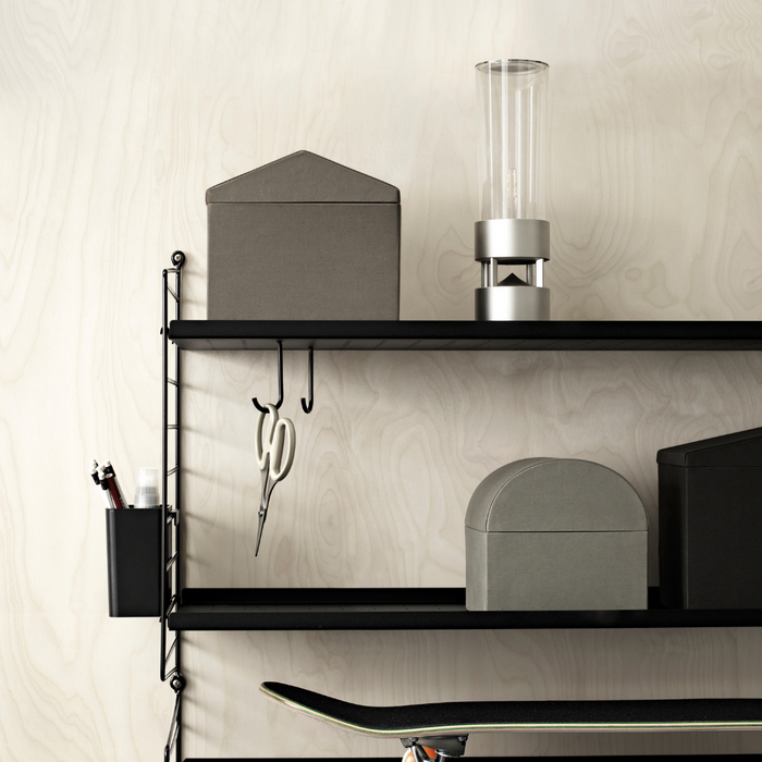 String Metal Shelf with Low Edge - 22.8 x 11.8 - Batten Home