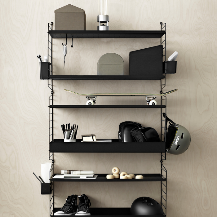 String Metal Shelf with Low Edge - 22.8 x 11.8 - Batten Home