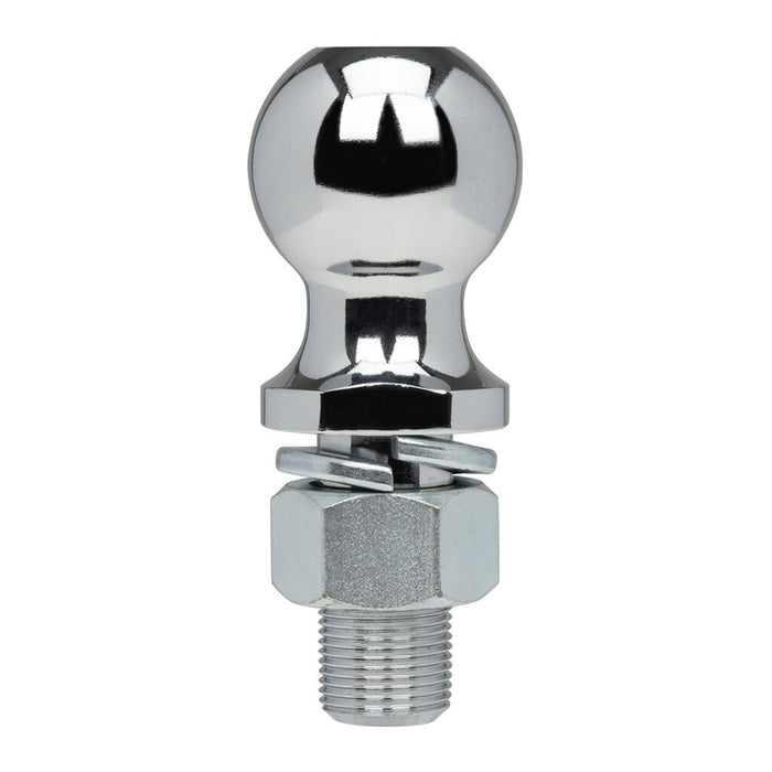 TowSmart Class 3 5,000 lb. 2 in. Ball Diameter, 1 in. Shank Diameter, 2 in. Shank Length Chrome Trailer Hitch Ball