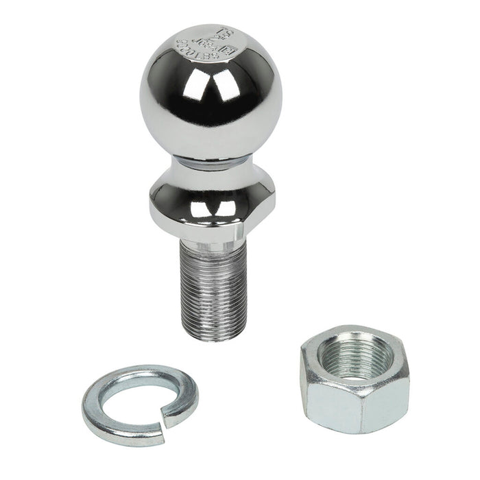 TowSmart Class 3 5,000 lb. 2 in. Ball Diameter, 1 in. Shank Diameter, 2 in. Shank Length Chrome Trailer Hitch Ball
